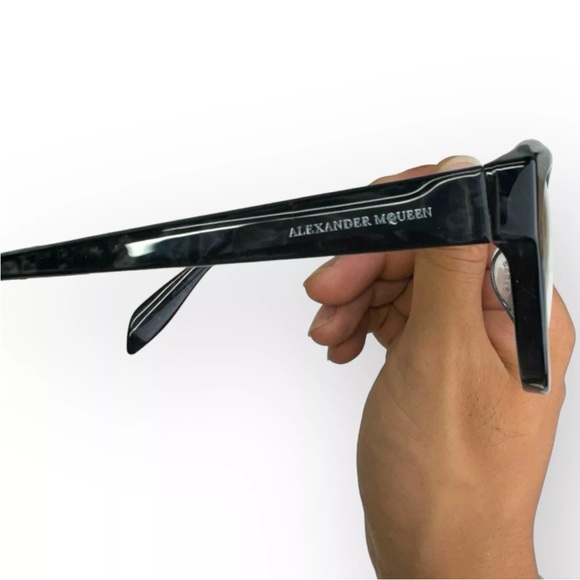 Alexander McQueen Eyeglasses New Gray Tranparent AM0045OA 003 55 17 140